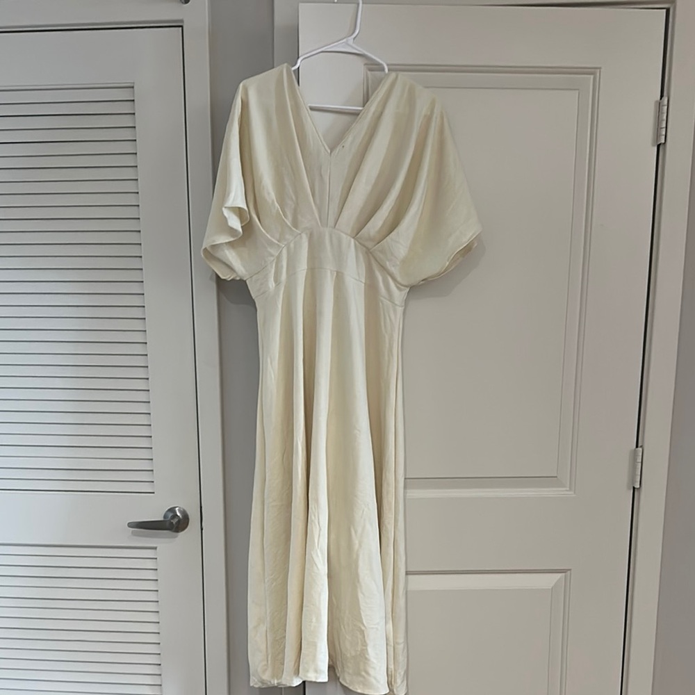 Shein Elegant Cream Dress Large